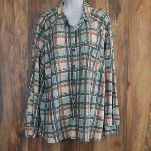 Moddish Rebel BUCKLE Soft Full Button Down Shirt XL